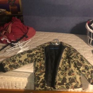 vintage camo blizzard proof zip up
